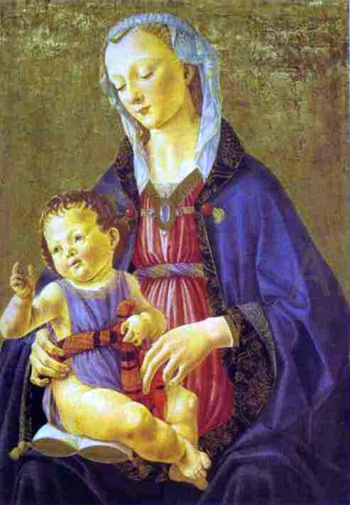  Domenico Ghirlandaio Madonna and Child - Hand Painted Oil Painting