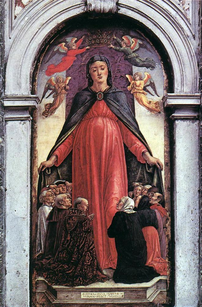  Bartolomeo Vivarini Madonna della Misericordia - Hand Painted Oil Painting