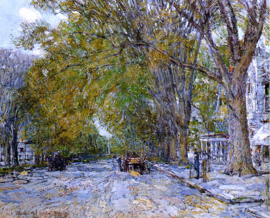  Frederick Childe Hassam Main Street, East Hampton - Hand Painted Oil Painting