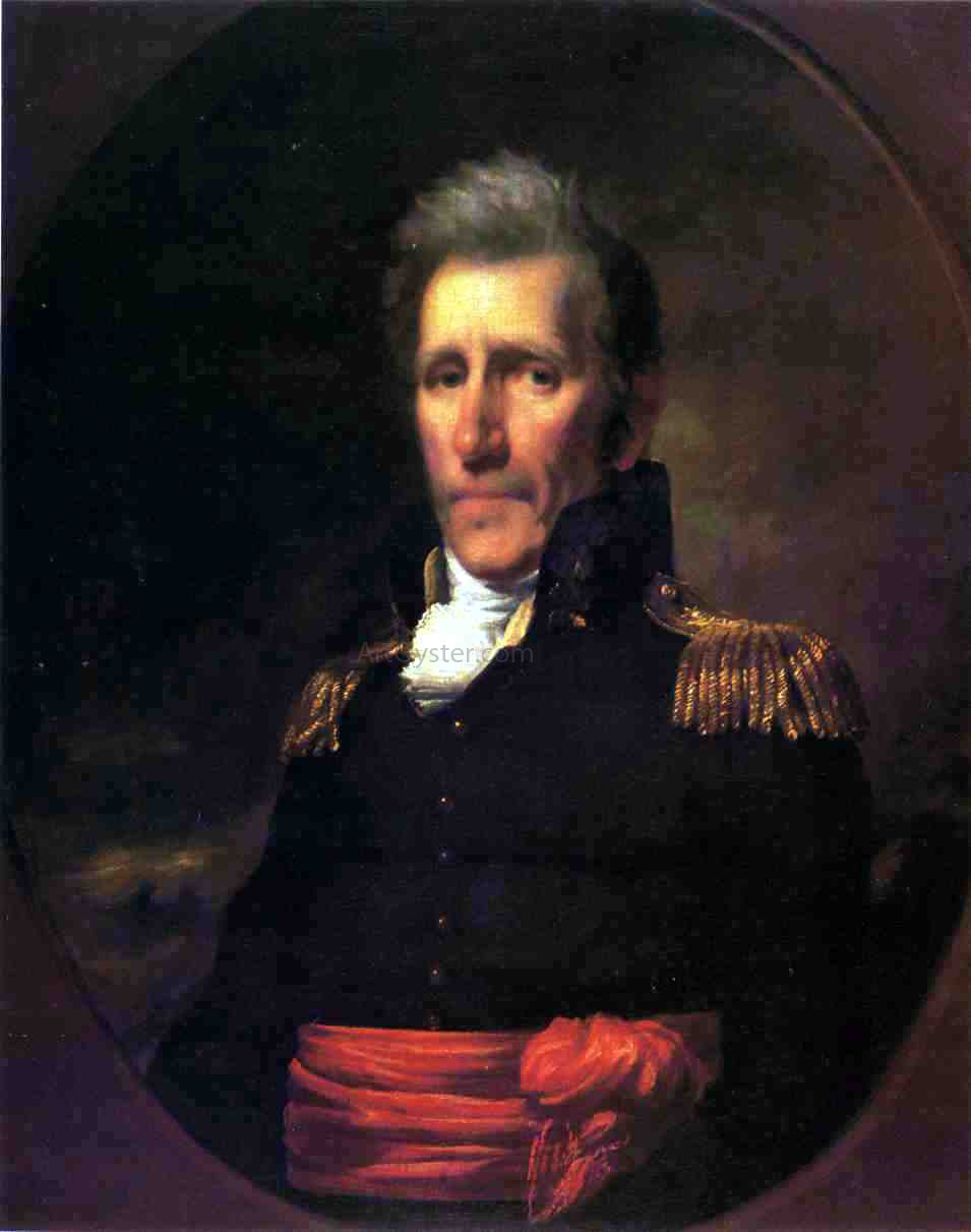  Samuel Lovett Waldo Major General Andrew Jackson - Hand Painted Oil Painting