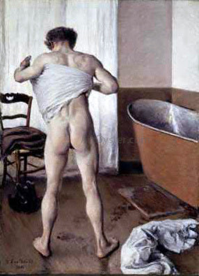  Gustave Caillebotte Man at His Bath - Hand Painted Oil Painting