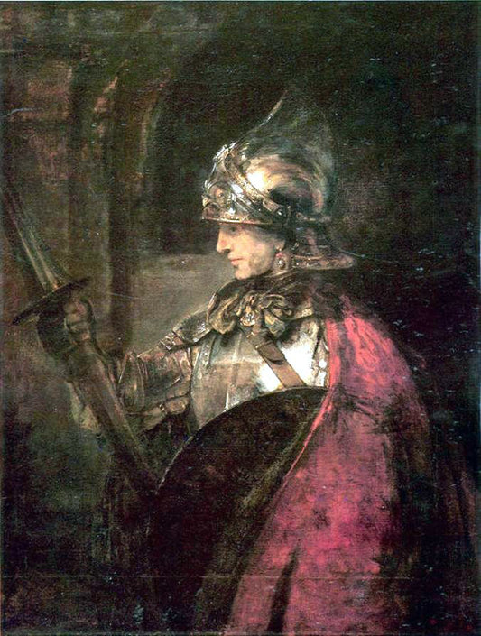  Rembrandt Van Rijn Man in Arms - Hand Painted Oil Painting