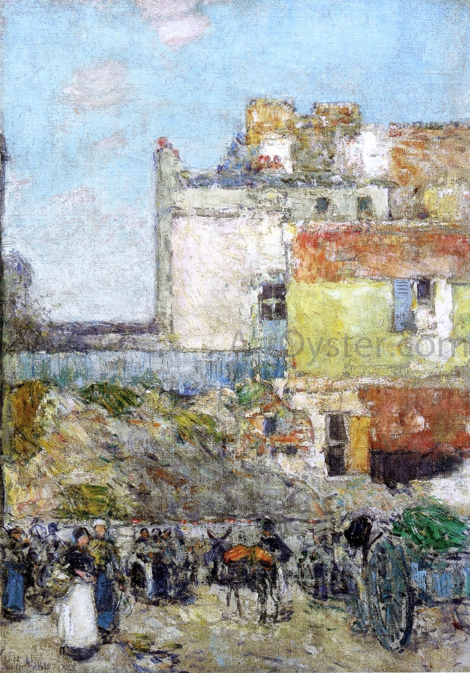  Frederick Childe Hassam Marche, St. Pierre, Montmartre - Hand Painted Oil Painting