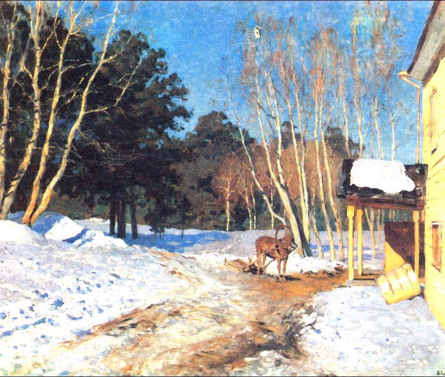  Isaac Ilich Levitan March - Hand Painted Oil Painting