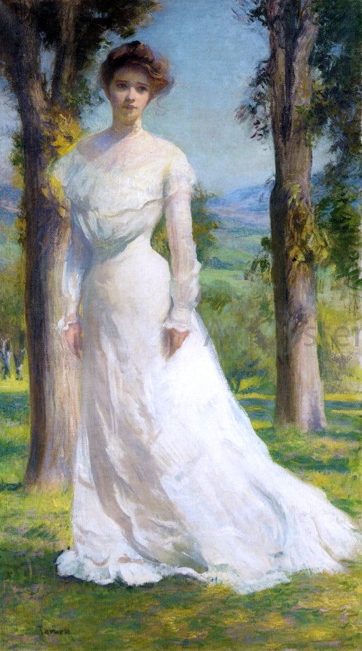 Edmund Tarbell Margaret Under the Elms - Hand Painted Oil Painting
