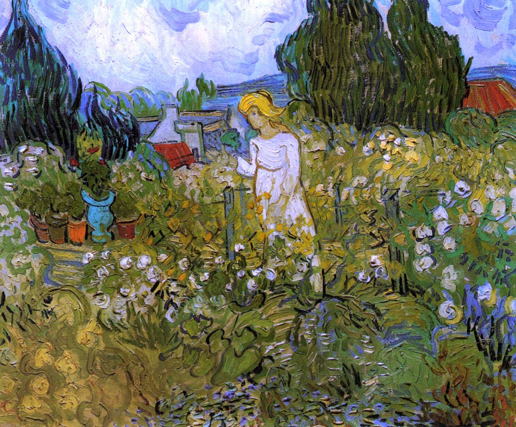  Vincent Van Gogh Marguerite Gachet in the Garden - Hand Painted Oil Painting