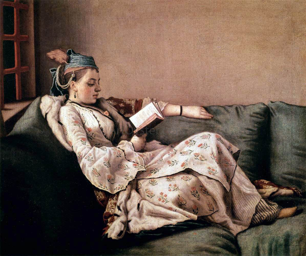  Jean-Etienne Liotard Marie-Adalaide of France Dressed in Turkish Costume - Hand Painted Oil Painting