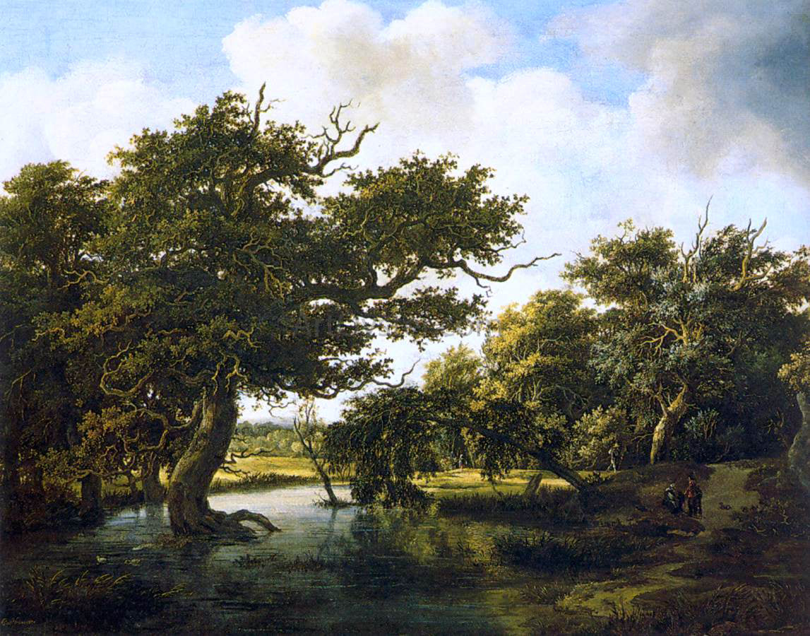  Meyndert Hobbema Marshy Wood - Hand Painted Oil Painting