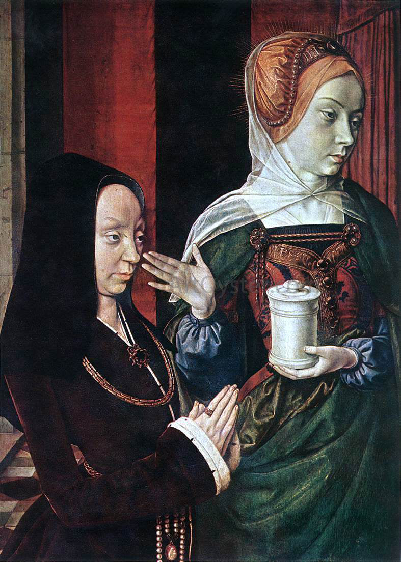  Master of Moulins Mary Magdalen and a Donator - Hand Painted Oil Painting