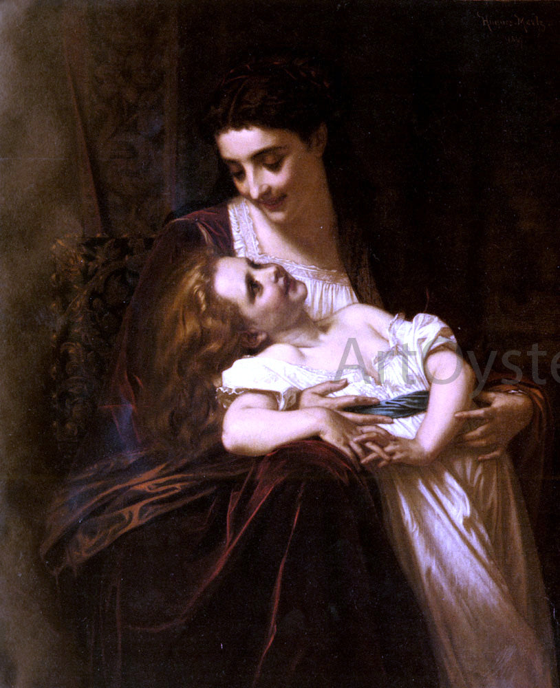  Hughes Merle Maternal Affection - Hand Painted Oil Painting