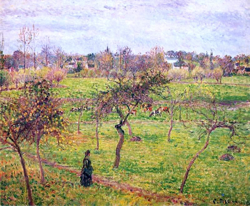  Camille Pissarro Meadow at Eragny - Hand Painted Oil Painting