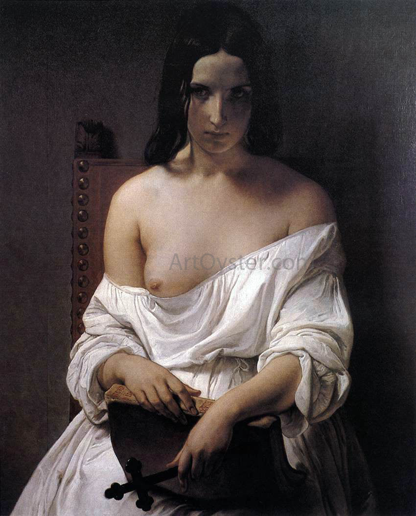  Francesco Hayez Meditation on the History of Italy - Hand Painted Oil Painting