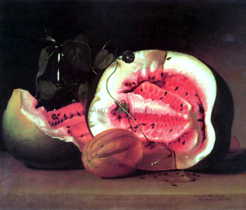  Raphaelle Peale Melons and Morning Glories - Hand Painted Oil Painting