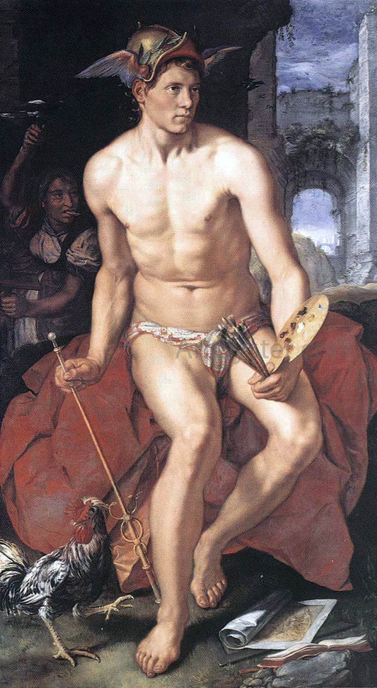  Hendrick Goltzius Mercury - Hand Painted Oil Painting