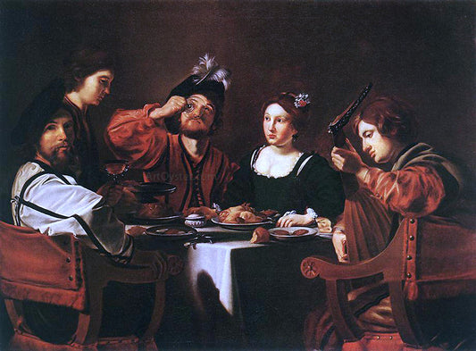  Nicolas Tournier Merry Company - Hand Painted Oil Painting