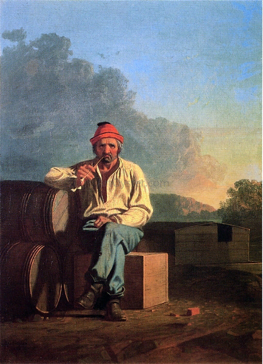 George Caleb Bingham Mississippi Boatman - Hand Painted Oil Painting