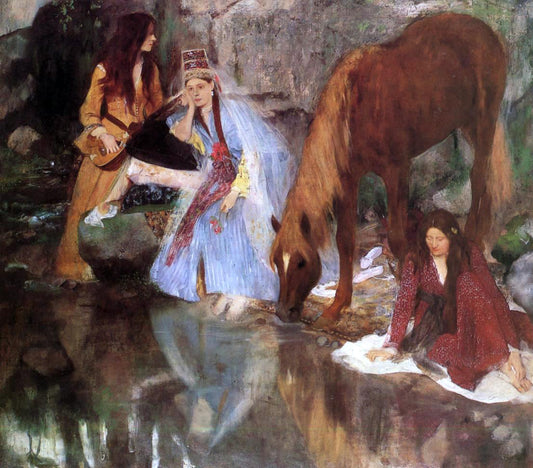 Edgar Degas Mlle Fiocre in the Ballet 'La Source' - Hand Painted Oil Painting