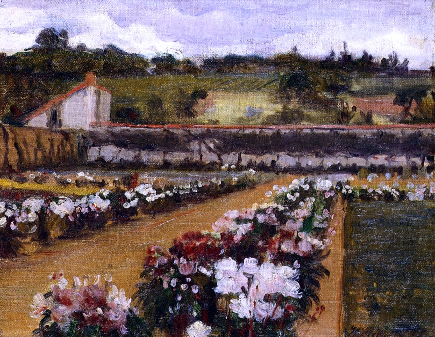  Willard Leroy Metcalf Monet's Formal Garden - Hand Painted Oil Painting