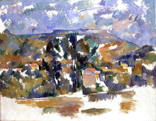  Paul Cezanne Mont Sainte-Victoire Seen from Les Lauves - Hand Painted Oil Painting
