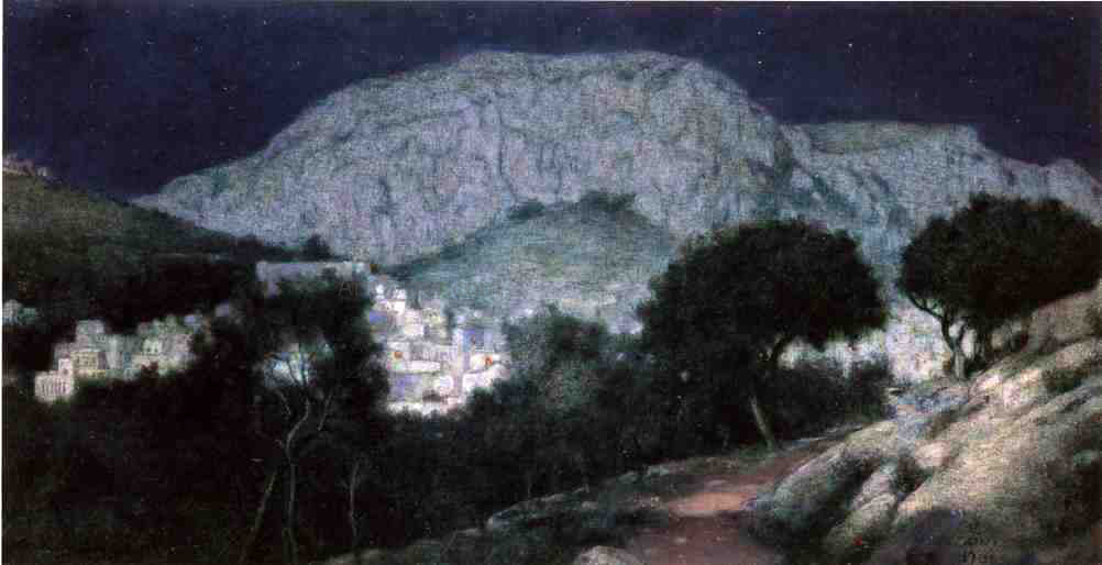  Charles Caryl Coleman Moonlight Capri - Hand Painted Oil Painting