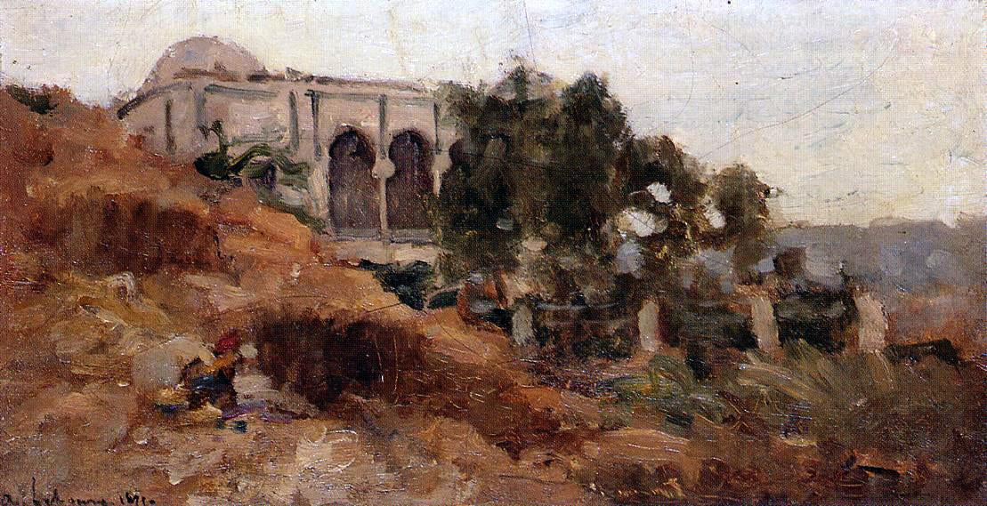  Albert Lebourg Moorish House in Algiers - Hand Painted Oil Painting