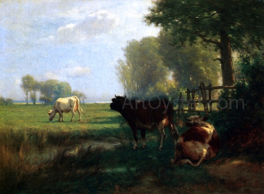  John Carleton Wiggins Morning at Babylon, Long Island - Hand Painted Oil Painting