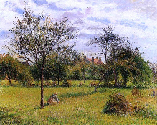  Camille Pissarro Morning, Autumn Sunlight, Eragny - Hand Painted Oil Painting