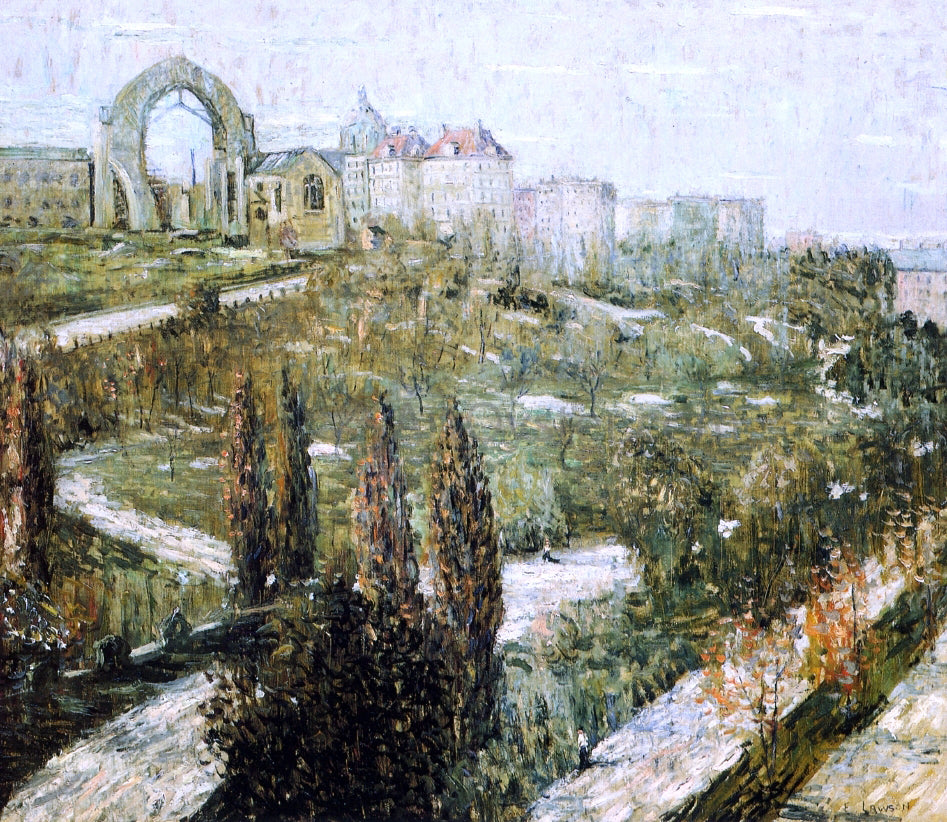  Ernest Lawson Morningside Heights - Hand Painted Oil Painting