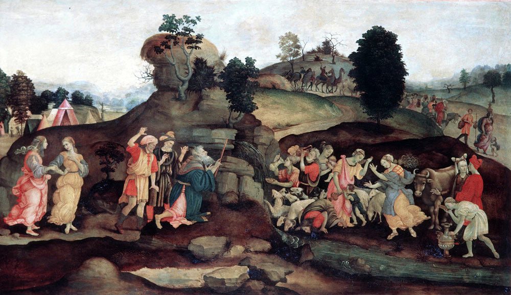  Filippino Lippi Moses Brings Forth Water out of the Rock - Hand Painted Oil Painting