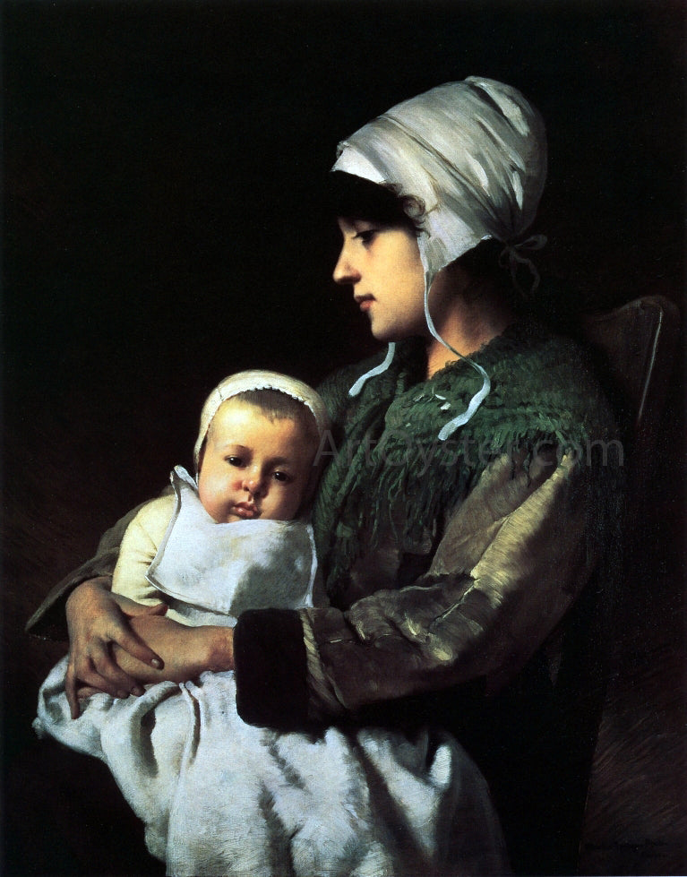  Charles Sprague Pearce Mother and Child - Hand Painted Oil Painting