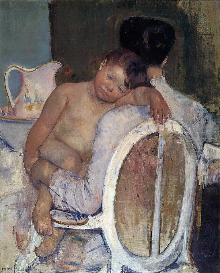  Mary Cassatt Mother Holding a Child in Her Arms - Hand Painted Oil Painting