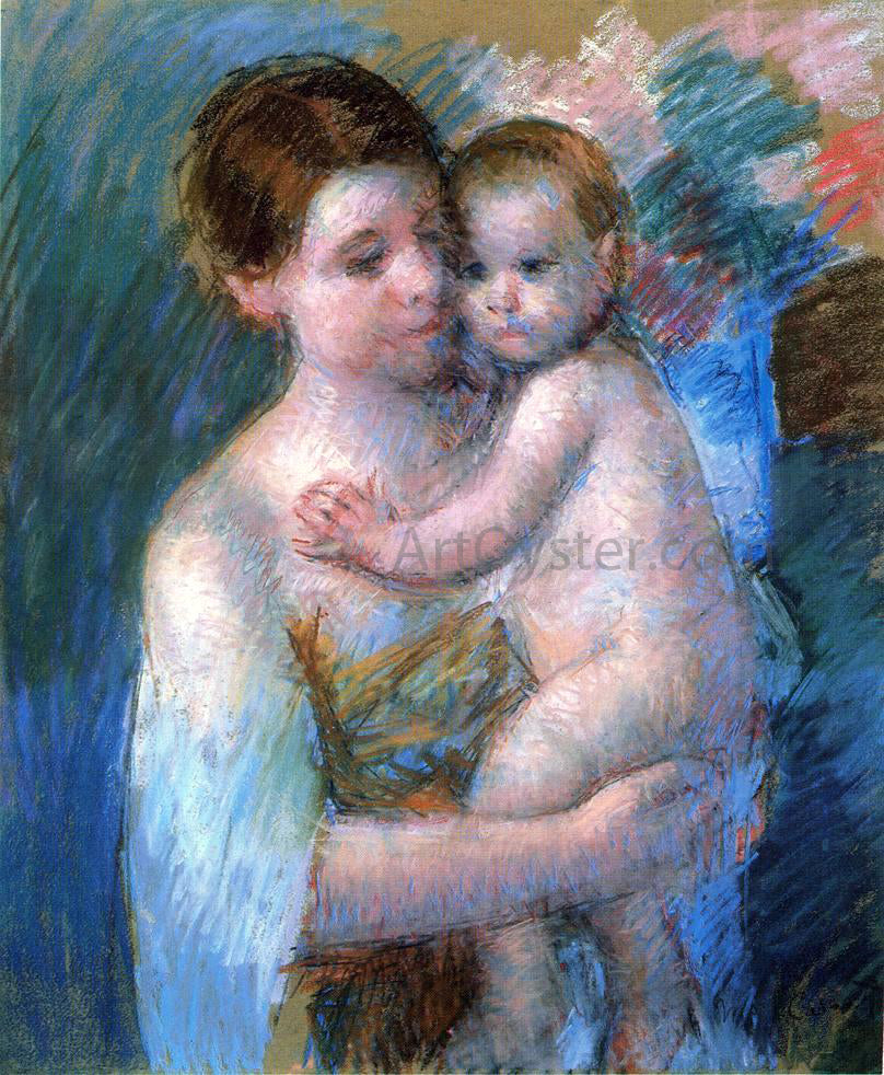  Mary Cassatt Mother Holding Her Baby - Hand Painted Oil Painting