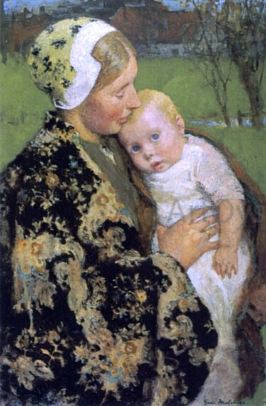  Gari Melchers Motherhood - Hand Painted Oil Painting