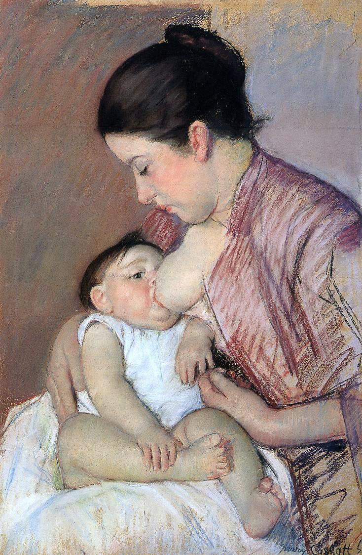  Mary Cassatt Motherhood - Hand Painted Oil Painting