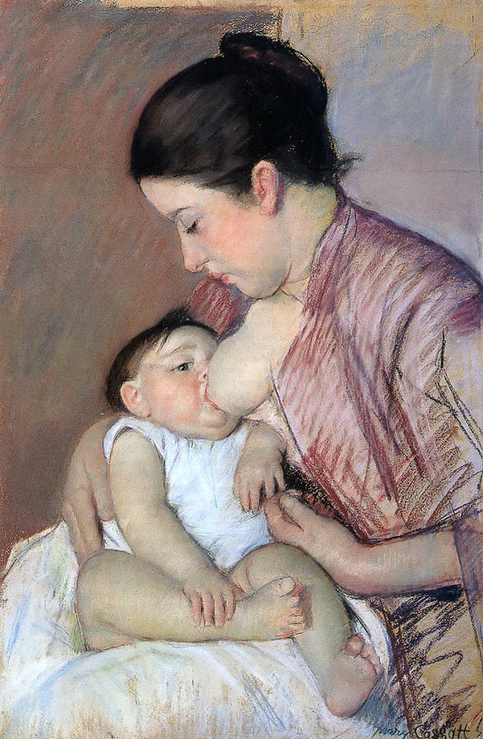  Mary Cassatt Motherhood - Hand Painted Oil Painting