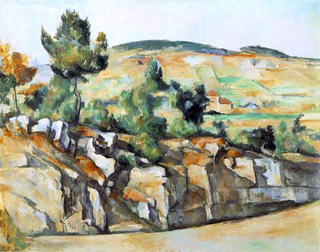  Paul Cezanne Mountains in Provence - Hand Painted Oil Painting