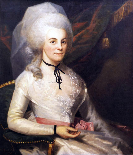 Ralph Earl Mrs. Alexander Hamilton - Hand Painted Oil Painting