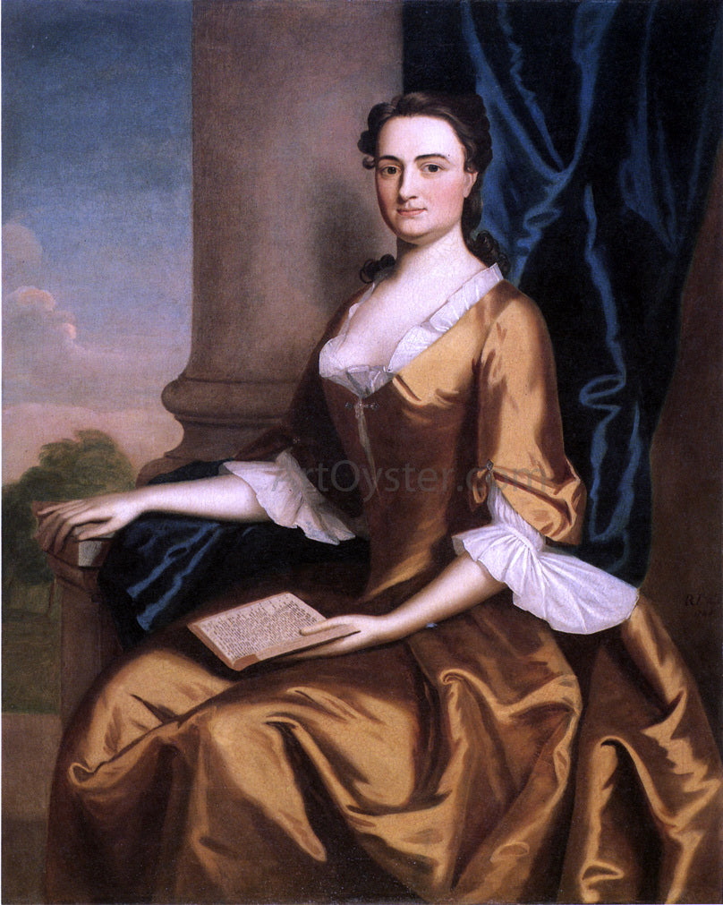  Robert Feke Mrs. Charles Apthorp (Grizzell Eastwick Apthorp) - Hand Painted Oil Painting