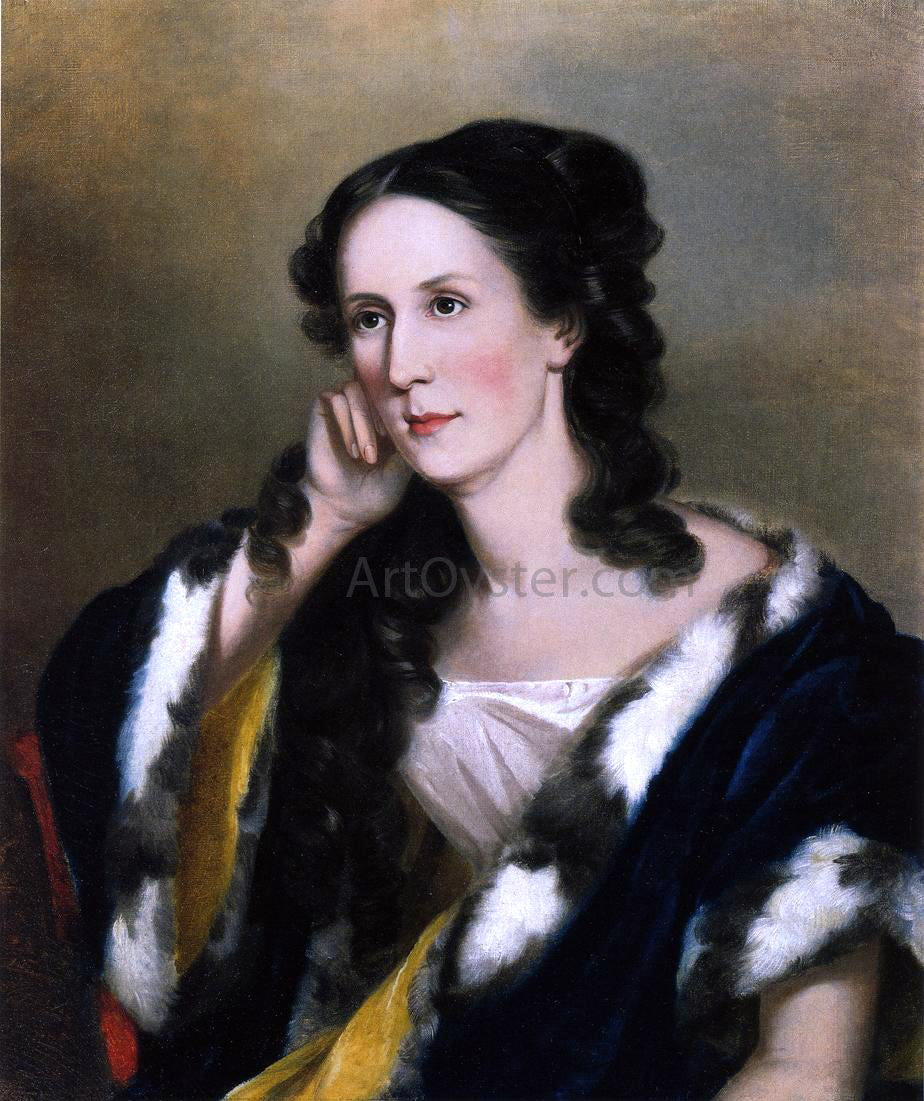  Sarah Miriam Peale Mrs. Charles Ridgely Carroll (Rebecca Ann Pue) - Hand Painted Oil Painting