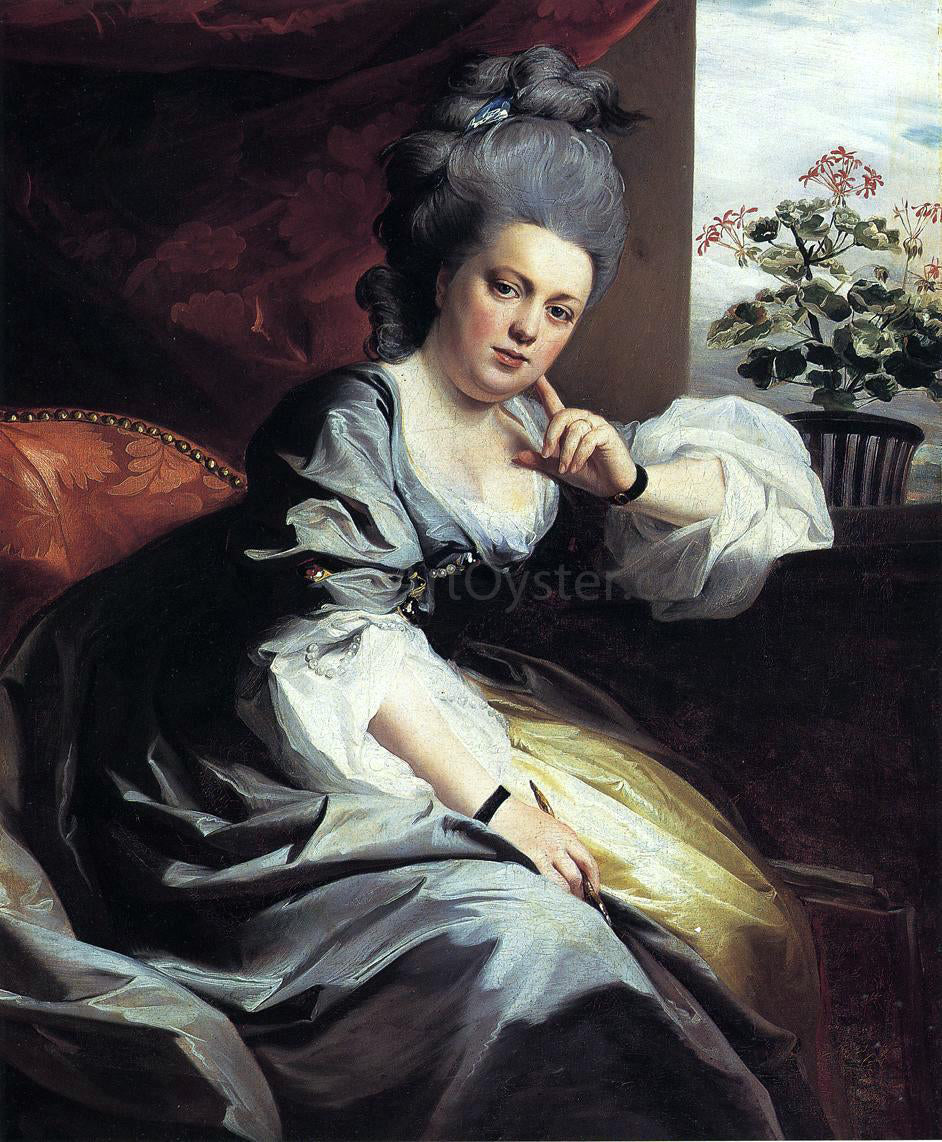  John Singleton Copley Mrs. Clark Gayton - Hand Painted Oil Painting