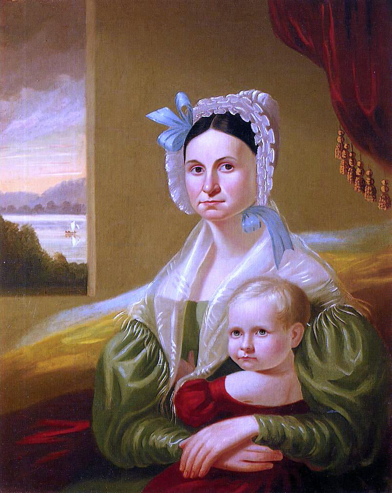  George Caleb Bingham Mrs. David Steele Lamme and Son, William Wirt - Hand Painted Oil Painting