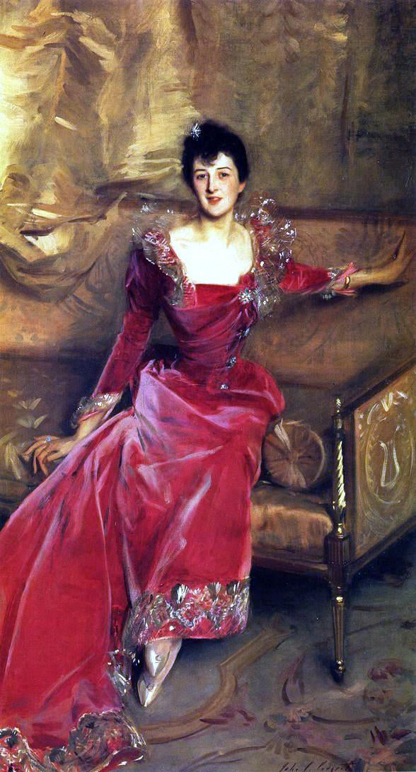  John Singer Sargent Mrs. Hugh Hammersley - Hand Painted Oil Painting