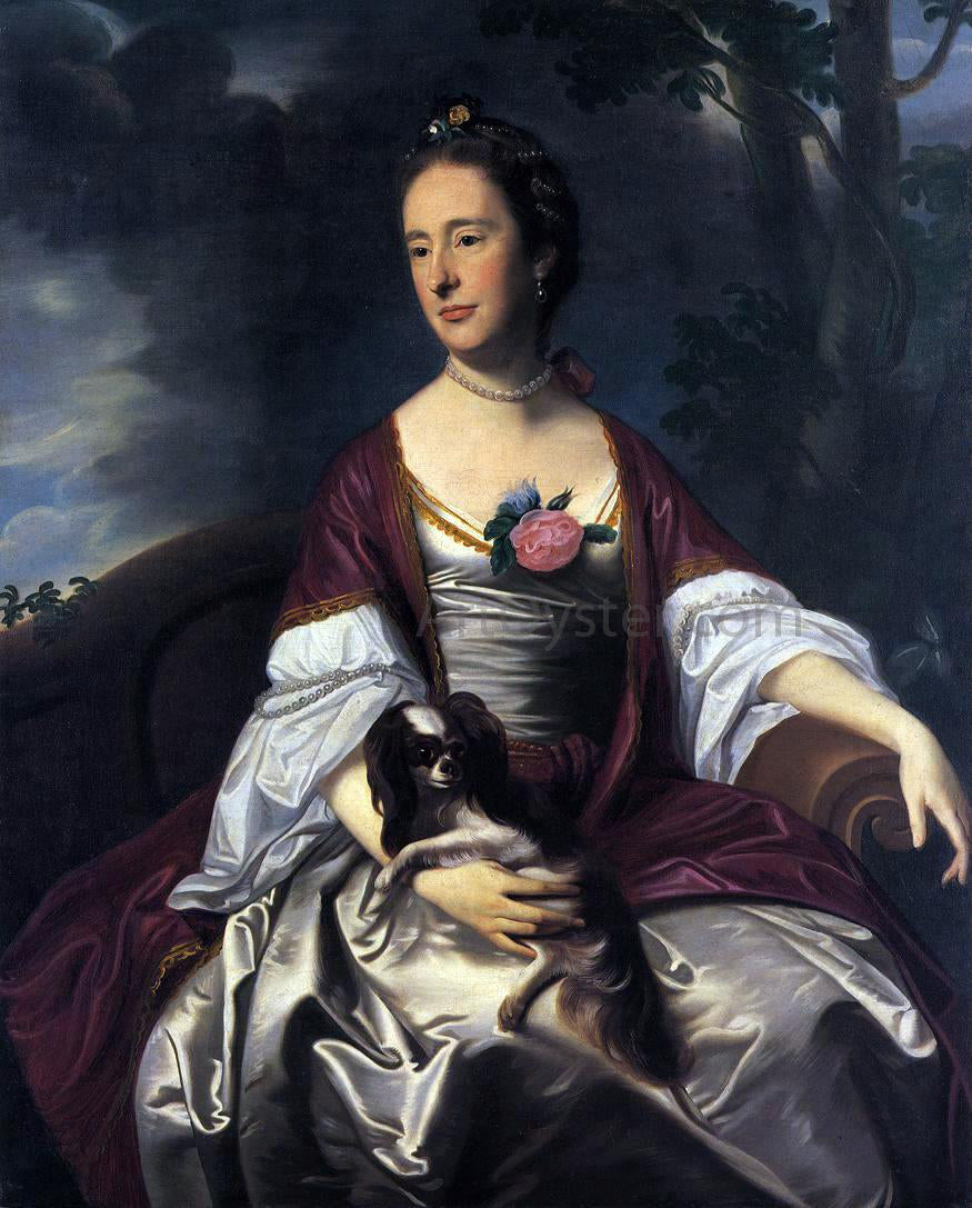  John Singleton Copley Mrs. Jerathmael Bowers - Hand Painted Oil Painting