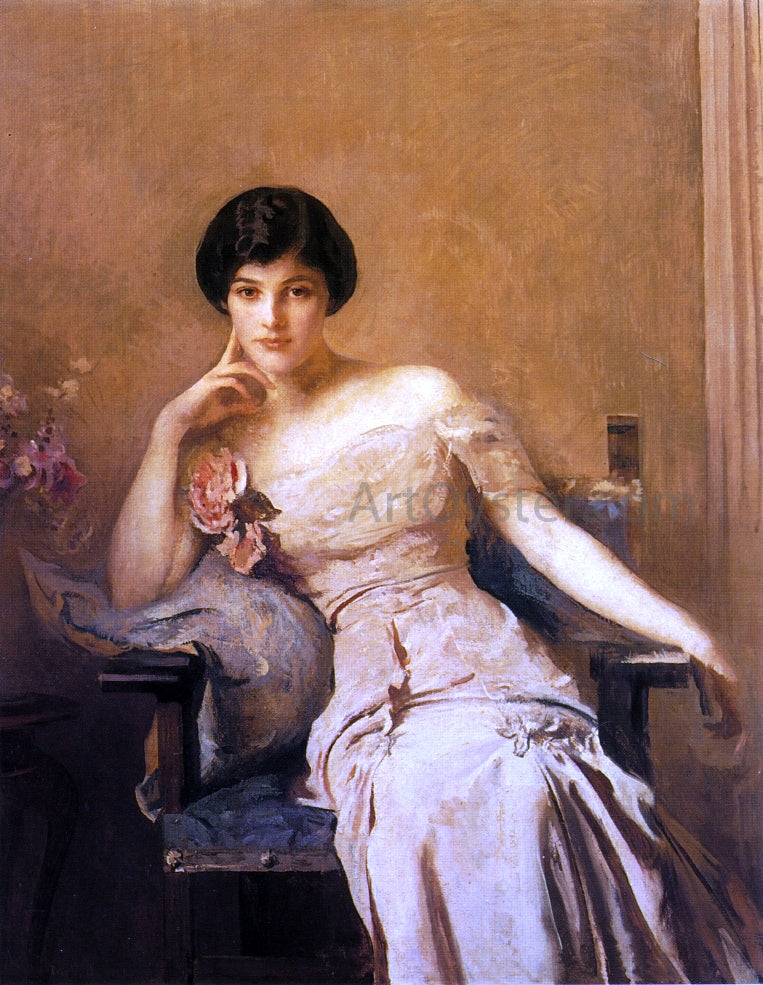  Edmund Tarbell Mrs. John Lawrence - Hand Painted Oil Painting