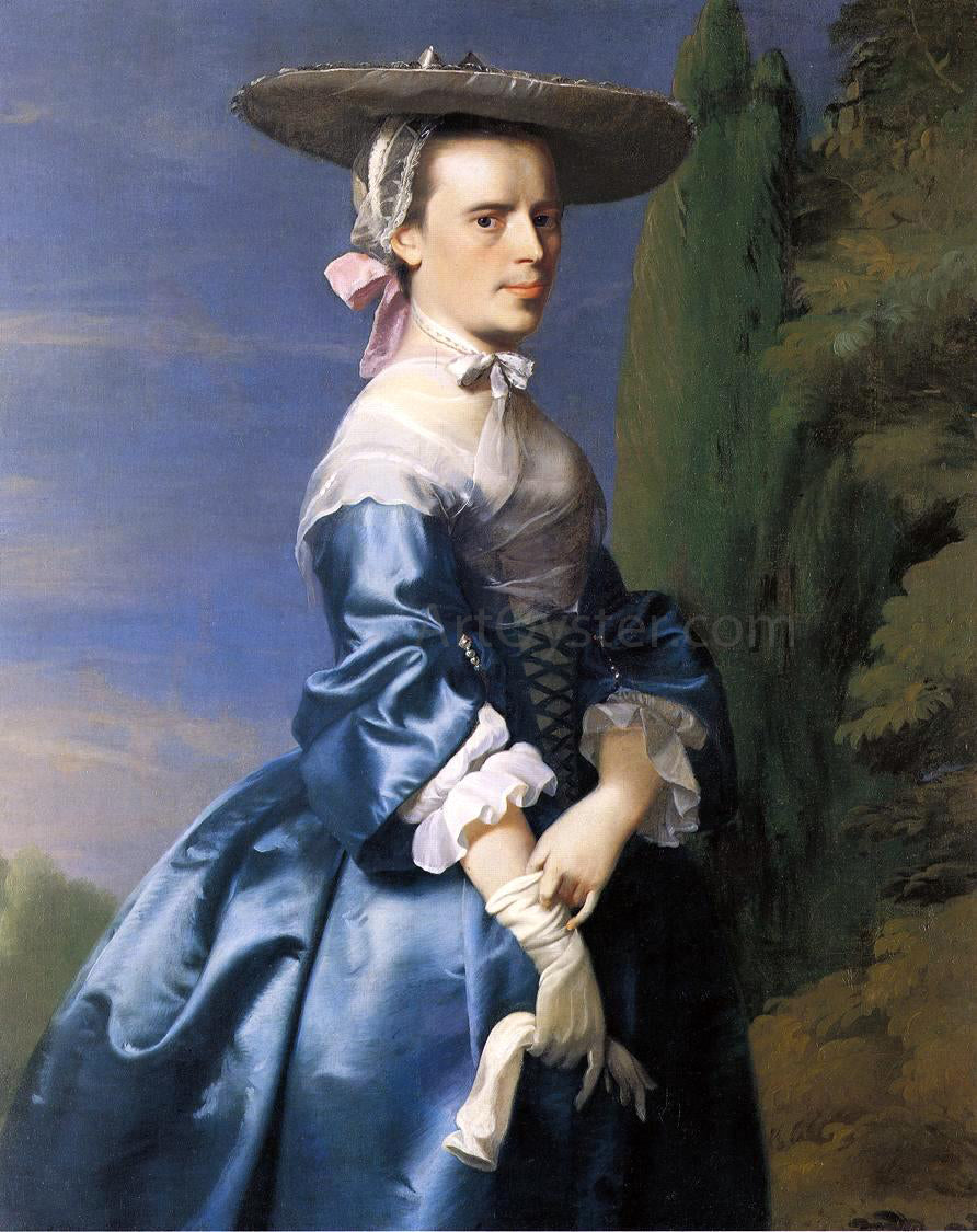  John Singleton Copley Mrs. Nathaniel Allen (Sarah Sargnet) - Hand Painted Oil Painting