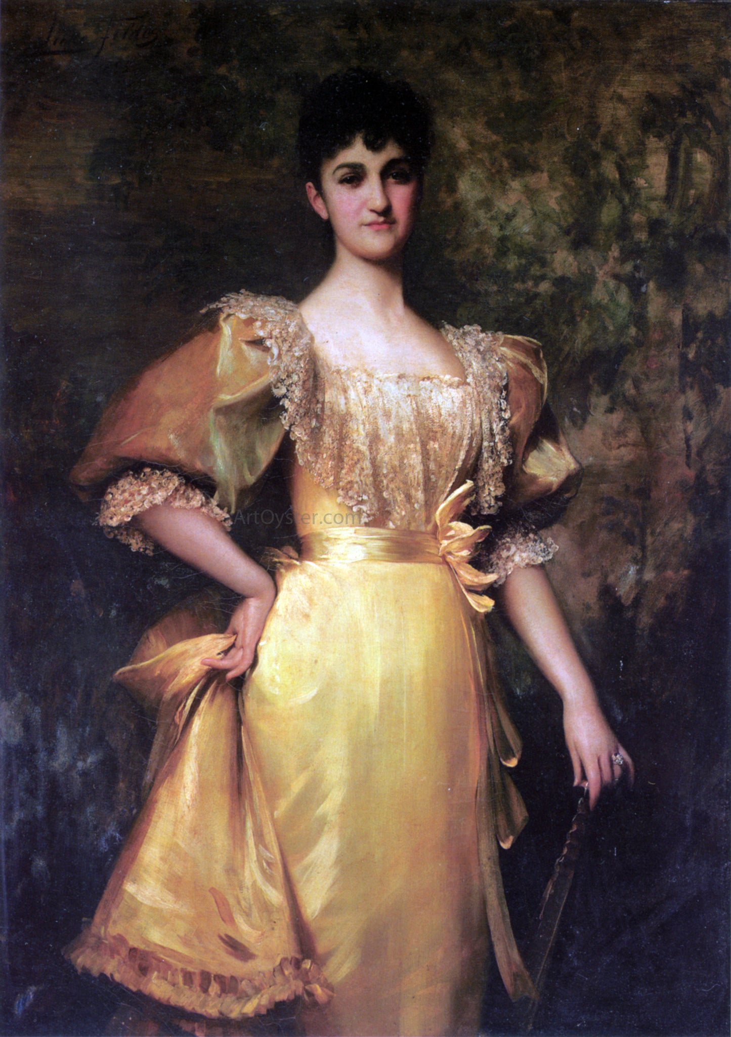  Luke Fildes Mrs Pantia Ralli - Hand Painted Oil Painting