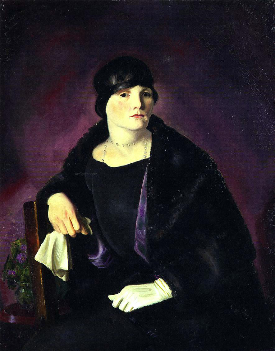 George Wesley Bellows Mrs. Richter - Hand Painted Oil Painting