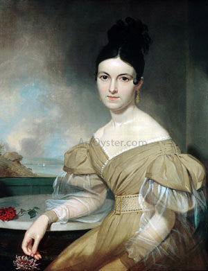  Asher Brown Durand Mrs. Winfield Scott - Hand Painted Oil Painting