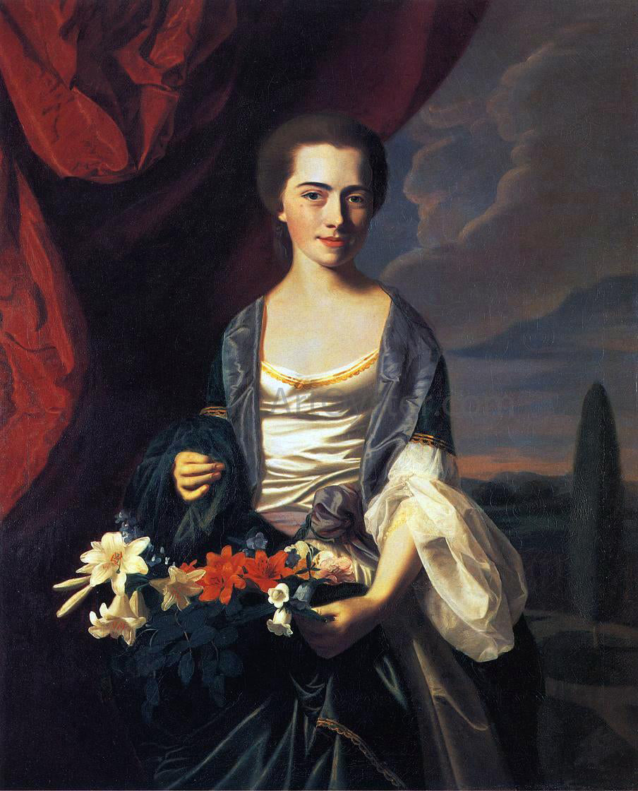  John Singleton Copley Mrs. Woodbury Langdon (Sarah Sherburne) - Hand Painted Oil Painting