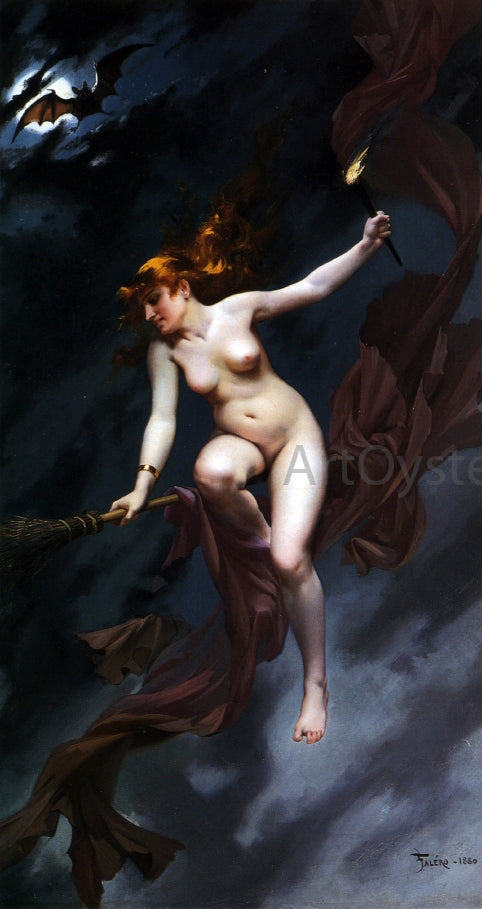  Luis Ricardo Falero Muse of the Night - Hand Painted Oil Painting